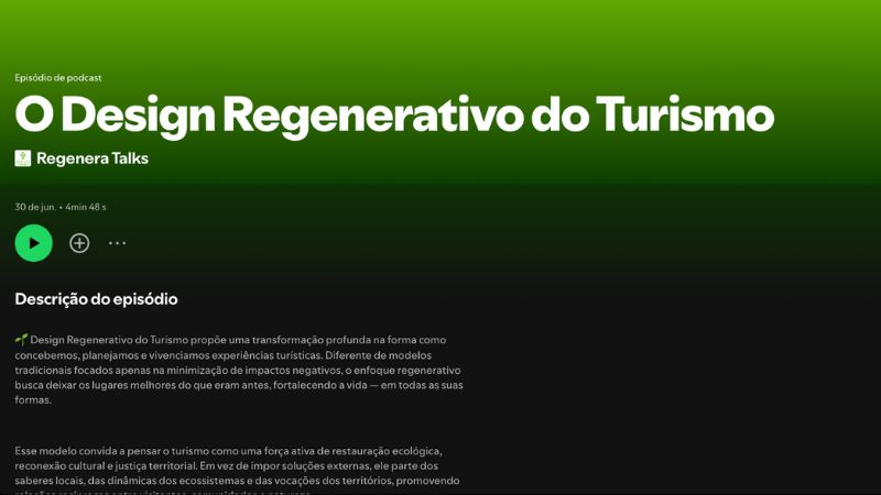O Design Regenerativo do Turismo